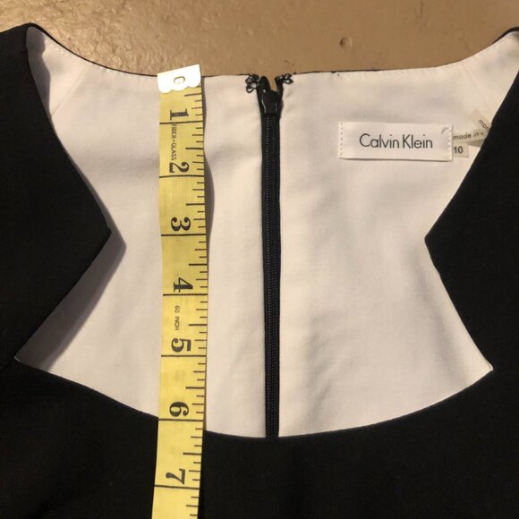 Calvin Klein Black Sleeveless Dress, Size 10 - Picture 5 of 10
